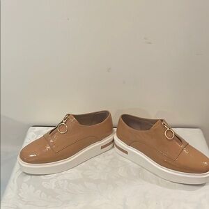 Paolo Tan Flats Sleek Loafers